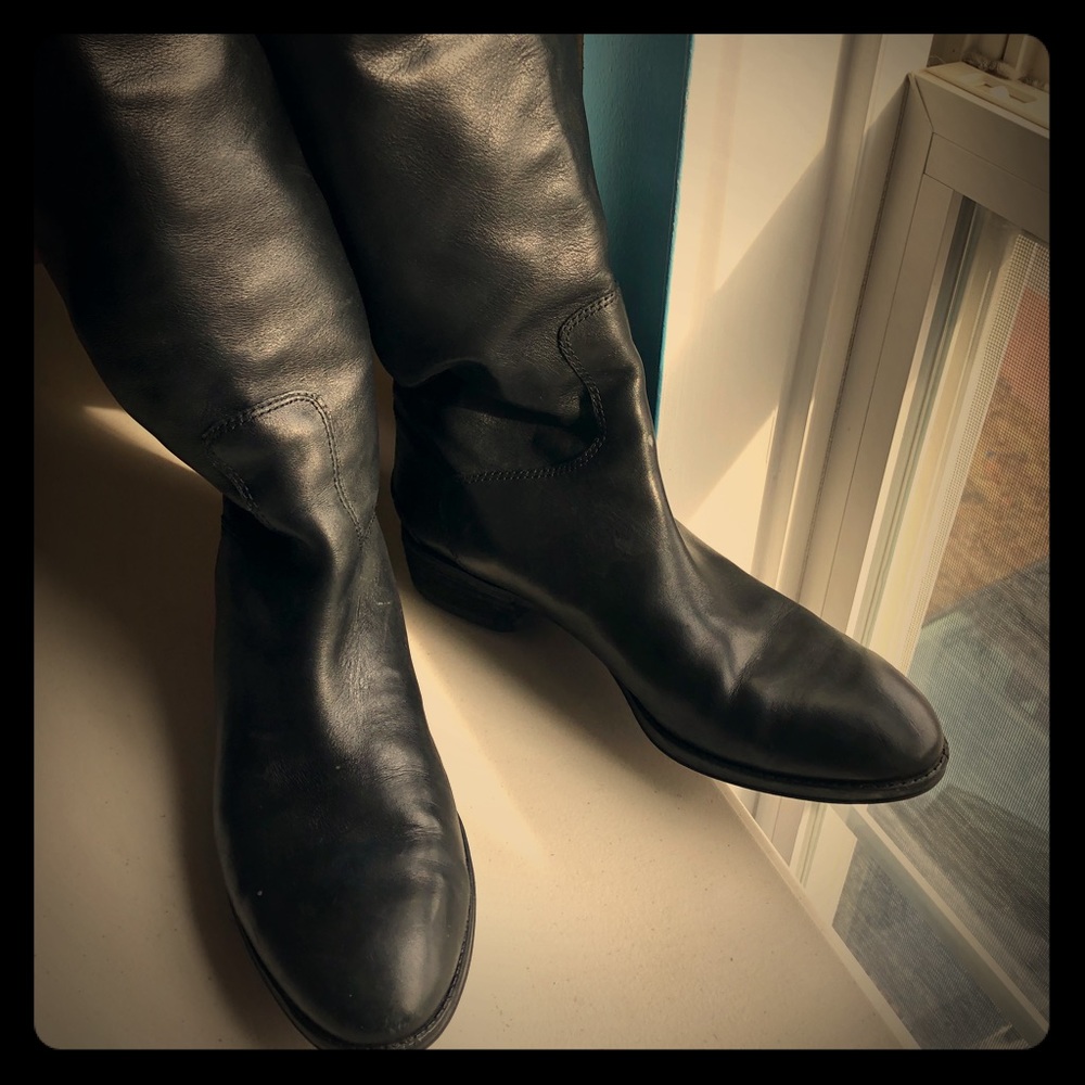 Sam Edelman black tall boots.